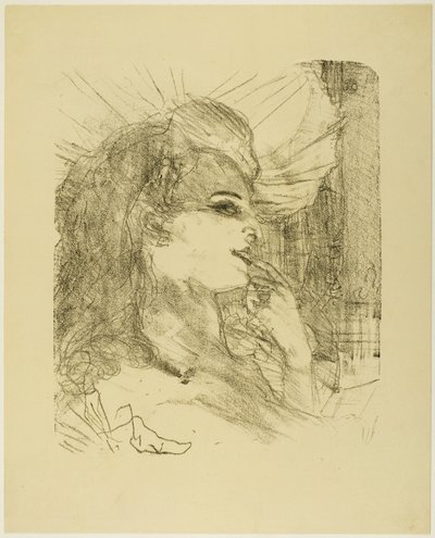 Anna Held, uit Treize Lithographies door Henri de Toulouse Lautrec