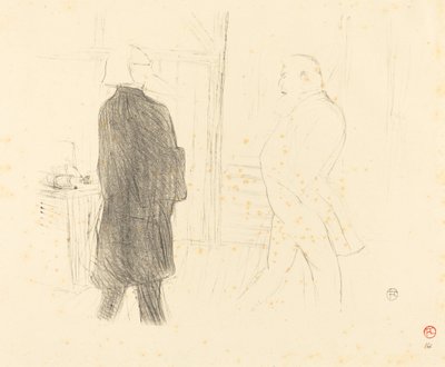 Antoine en Gémer in Une Faillite, 1894 door Henri de Toulouse Lautrec