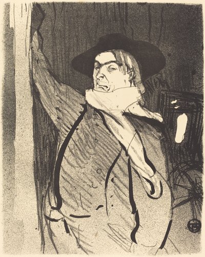 Aristide Bruant, 1893 door Henri de Toulouse Lautrec