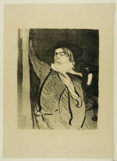 Aristide Bruant, van Le Café-Concert door Henri de Toulouse Lautrec