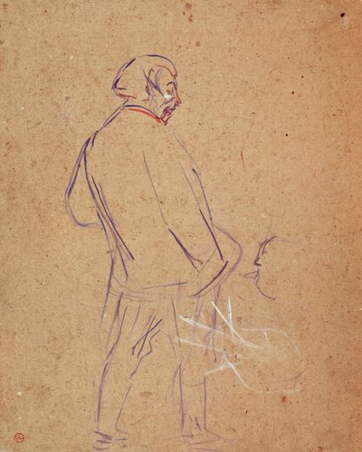 Aristide Bruant zingt in zijn cabaret door Henri de Toulouse Lautrec