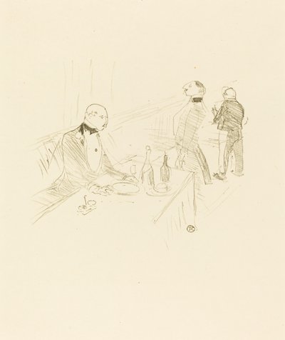In het huis van goud door Henri de Toulouse Lautrec