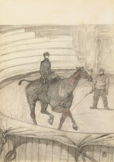 In het circus: repetitie, 1899 door Henri de Toulouse Lautrec