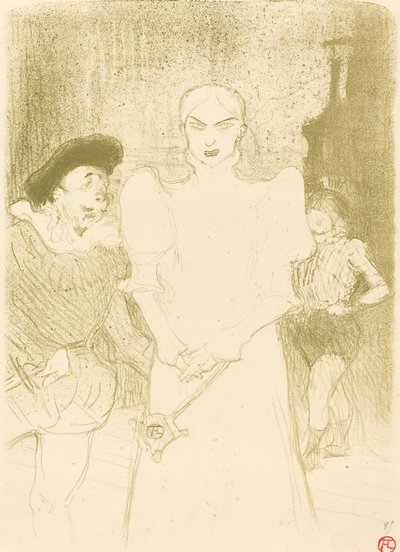In de Opera: Mevrouw Caron in Faust, 1894 door Henri de Toulouse Lautrec