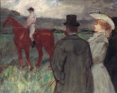 Op de renbaan door Henri de Toulouse Lautrec