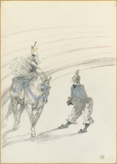 In het circus: Ruiter van paneel, 1899 door Henri de Toulouse Lautrec