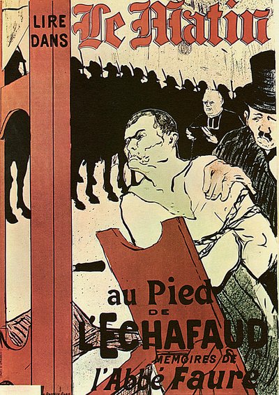 Aan de voet van het schavot, 1893 door Henri de Toulouse Lautrec