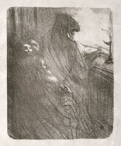 Aan de Voet van de Sinaï: Het Gebed van de Poolse Joden door Henri de Toulouse Lautrec