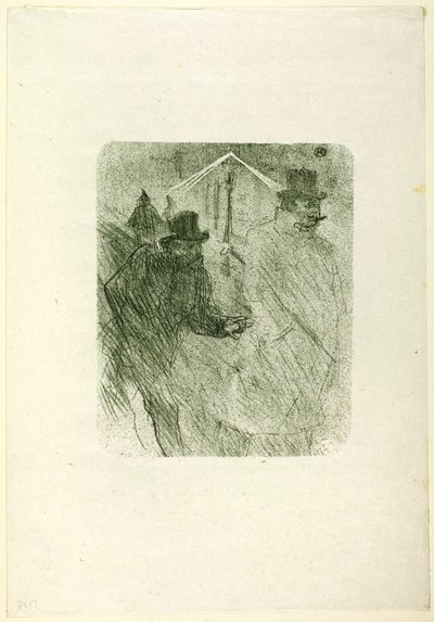 Baron Moïse Bedelend, uit Au Pied du Sinaï door Henri de Toulouse Lautrec