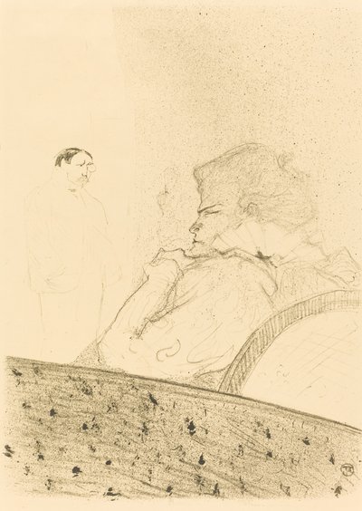 Brandes in Zijn Loge door Henri de Toulouse Lautrec