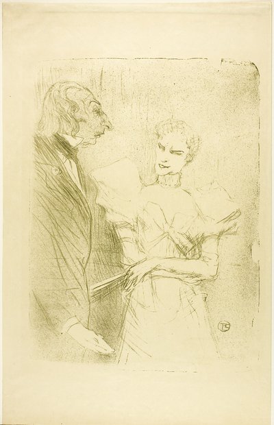 Brandès en Leloir, in Les Cabotins door Henri de Toulouse Lautrec