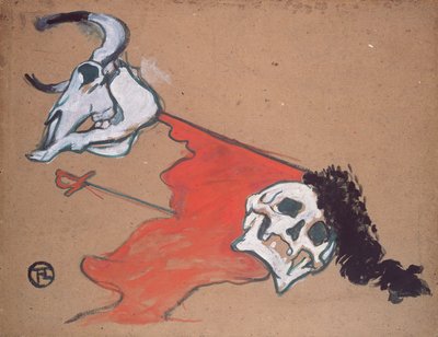 Stierenvechten door Henri de Toulouse Lautrec