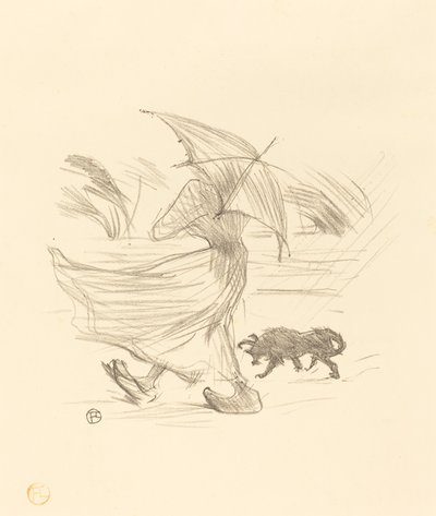 Ce que dit la pluie door Henri de Toulouse Lautrec