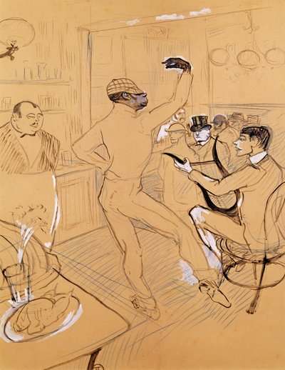 Chocolat Dansend, 1896 door Henri de Toulouse Lautrec