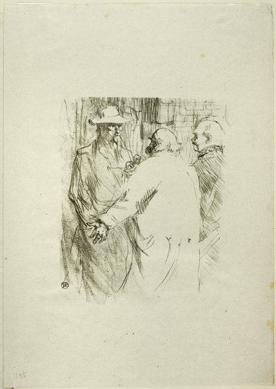 Clemenceau in Busk, uit Au Pied du Sinaï door Henri de Toulouse Lautrec
