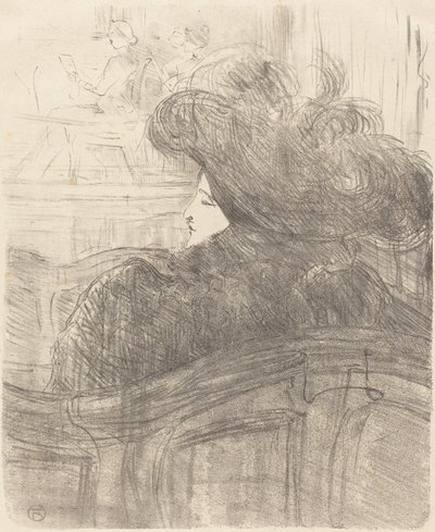 Cléo de Mérode door Henri de Toulouse Lautrec
