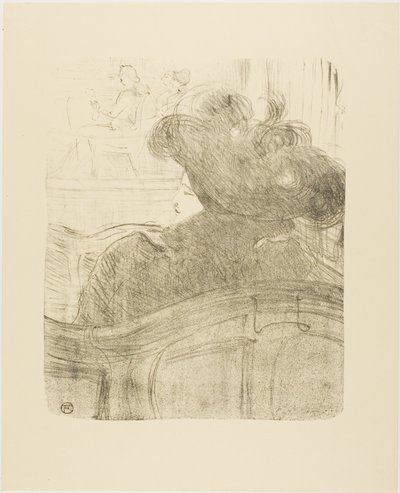 Cléo de Mérode, uit Treize Lithographies door Henri de Toulouse Lautrec