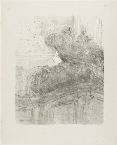 Cléo de Mérode, uit Treize Lithographies door Henri de Toulouse Lautrec