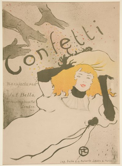Confetti door Henri de Toulouse Lautrec