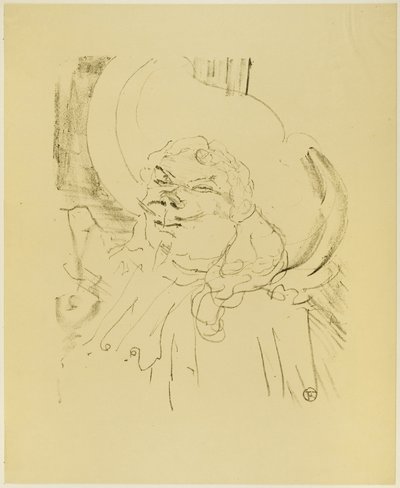 Coquelin de Oudere, uit Treize Lithographies door Henri de Toulouse Lautrec