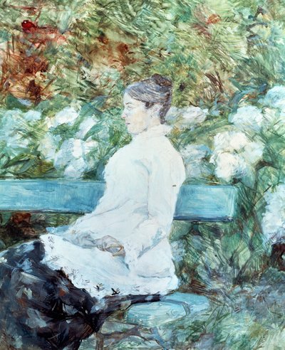 Gravin Lautrec, moeder van schilder door Henri de Toulouse Lautrec