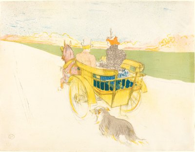 Uitstapje naar het Platteland door Henri de Toulouse Lautrec