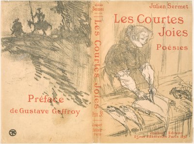Omslag voor Les Courtes Joies door Henri de Toulouse Lautrec