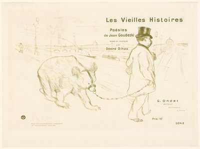 Omslag en frontispice voor Les Vieilles Histoires door Henri de Toulouse Lautrec