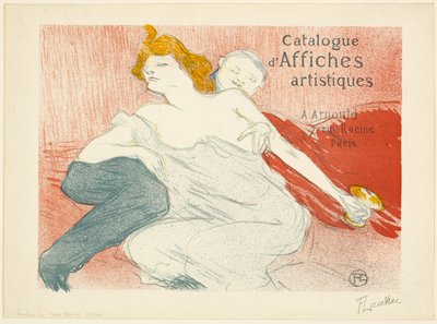 Liederlijkheid (tweede plaat) door Henri de Toulouse Lautrec