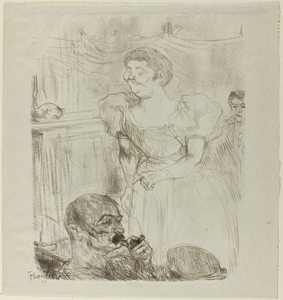 Di ti Fellow, Engelse Zanger in een Café-Concert door Henri de Toulouse Lautrec