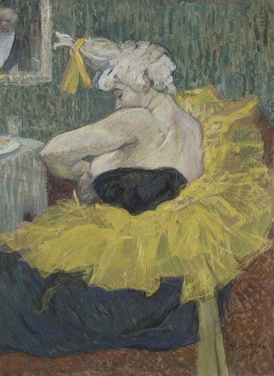 Die Clownesse Cha-U-Kao door Henri de Toulouse Lautrec