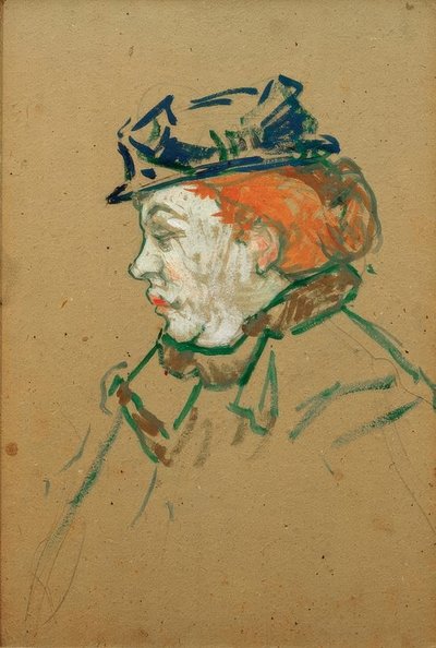 De danseres Gabrielle door Henri de Toulouse Lautrec