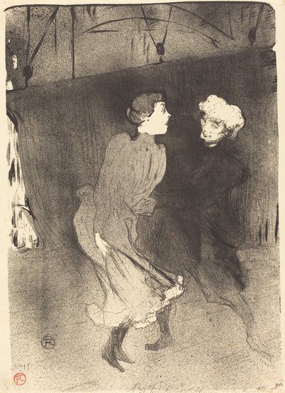 Generale Repetitie bij de Folies-Bergère, 1893 door Henri de Toulouse Lautrec