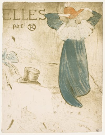 Elles: Frontispice door Henri de Toulouse Lautrec