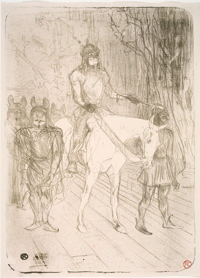 Entree van Brasseur, in Chilpéric door Henri de Toulouse Lautrec