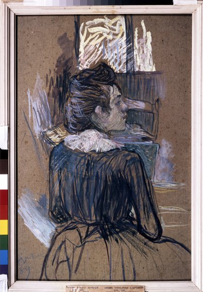 Vrouw bij het raam door Henri de Toulouse Lautrec