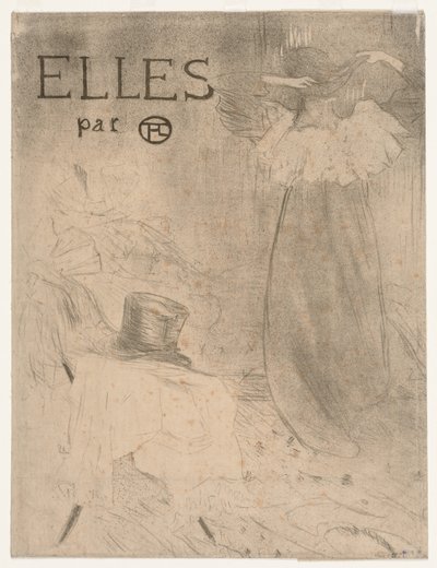 Map voor frontispice van Elles door Henri de Toulouse Lautrec
