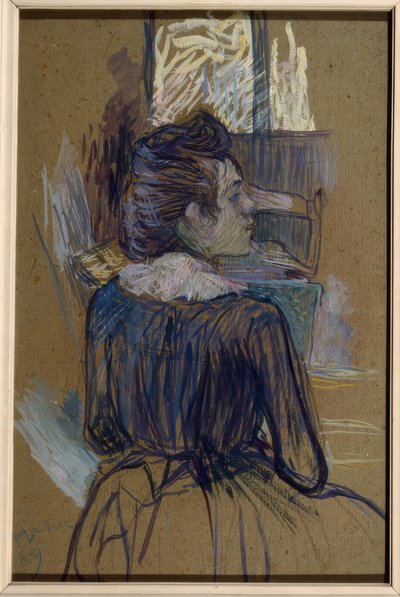 Vrouw bij het Raam door Henri de Toulouse Lautrec
