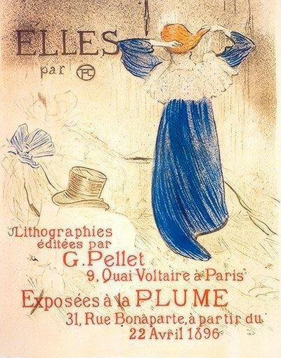 Frontispice voor Elles door Henri de Toulouse Lautrec