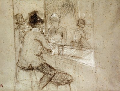 Gin Cocktail door Henri de Toulouse Lautrec