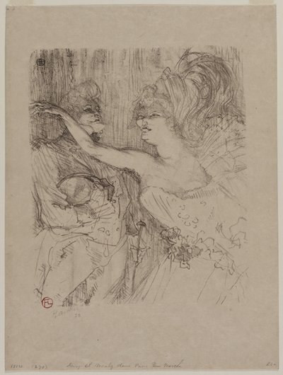 Guy en Mealy, in "Parijs die marcheert" door Henri de Toulouse Lautrec