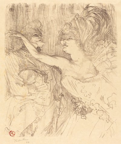 Guy en Mealy in Parijs die marcheert, 1898 door Henri de Toulouse Lautrec
