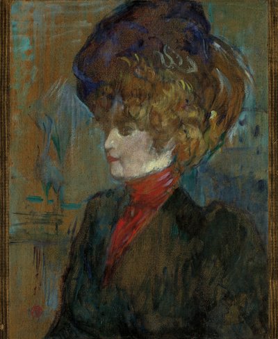 Hoofd van een Engelse Dame door Henri de Toulouse Lautrec