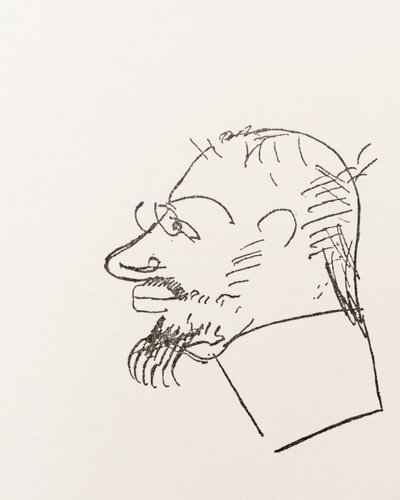 Henri Toulouse-Lautrec. Zelfportret. door Henri de Toulouse Lautrec