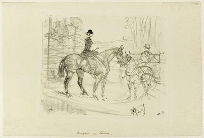Amazone en Kar door Henri de Toulouse Lautrec