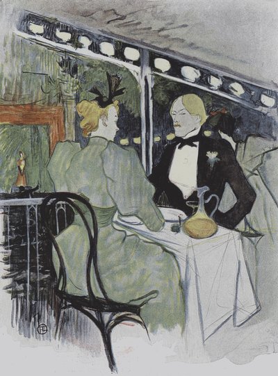 Illustratie uit Le Plaisir a Paris door Henri de Toulouse Lautrec