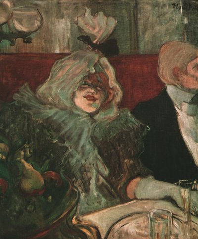 In een privé-eetkamer bij de Rat Mort door Henri de Toulouse Lautrec