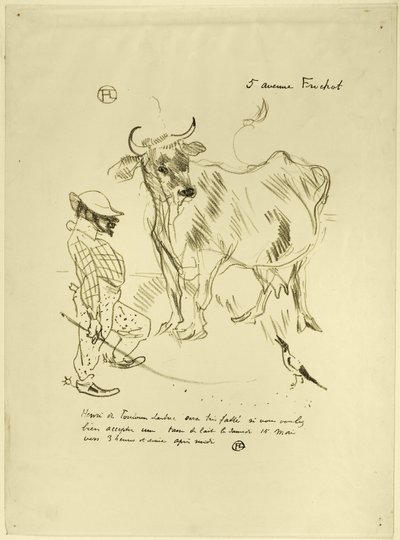 Uitnodiging voor een glas melk door Henri de Toulouse Lautrec