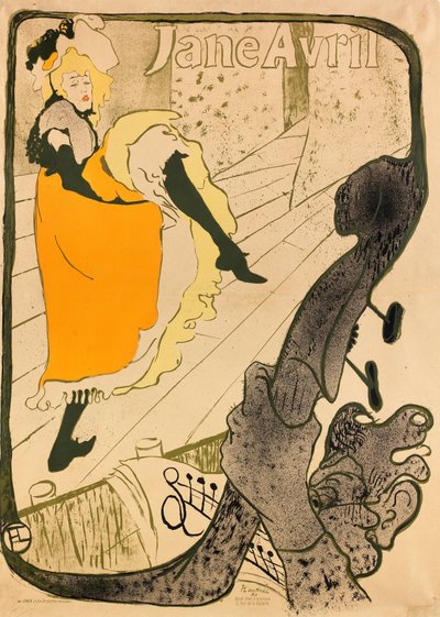 Jane Avril door Henri de Toulouse-Lautrec