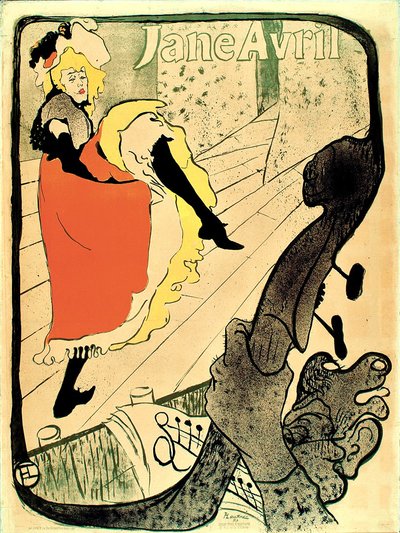 Jane Avril door Henri de Toulouse Lautrec